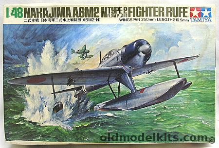 Tamiya 1/48 Nakajima A6M2-N Type 2 Float Plane (Rufe) - (A6M2N), MA117-450 plastic model kit